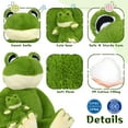 thumbnail image 2 of MorisMos Large Frog Stuffed Animals Plush, 39'' Giant Stuffed Frog with Baby Plush Toy, 2 of 7