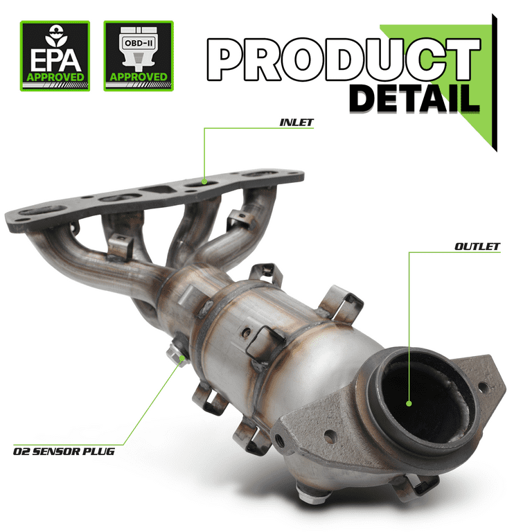 Magshion Catalytic Converter Exhaust Header Manifold For