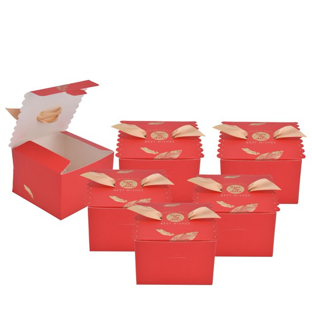 Caja de Galletas ANGGREK Caja de Dulces Innovadora Cuadrada Gruesa Duradera