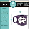 thumbnail image 5 of Mama Bear Coffee Mug for Mom, Mother, Wife - Cute Coffee Cups for Women - Unique Fun Gifts for Her, Mother's Day, Christmas (Plum), 5 of 6