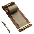thumbnail image 1 of Support Rétractable pour Rouleaux de Papier Kraft, Tableau Mémo Mural, Presse-Papiers en Bois avec Coupeur, Bloc d'Écriture Suspendu Vintage, Rouleau Kraft Rechargeable pour Notes, Listes, Idées, 1 of 6