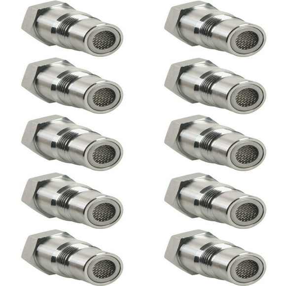 HLONK 10 PC Oxygen Sensor Thread Adapter M18X1.5 Thread Adapter Stainless Steel