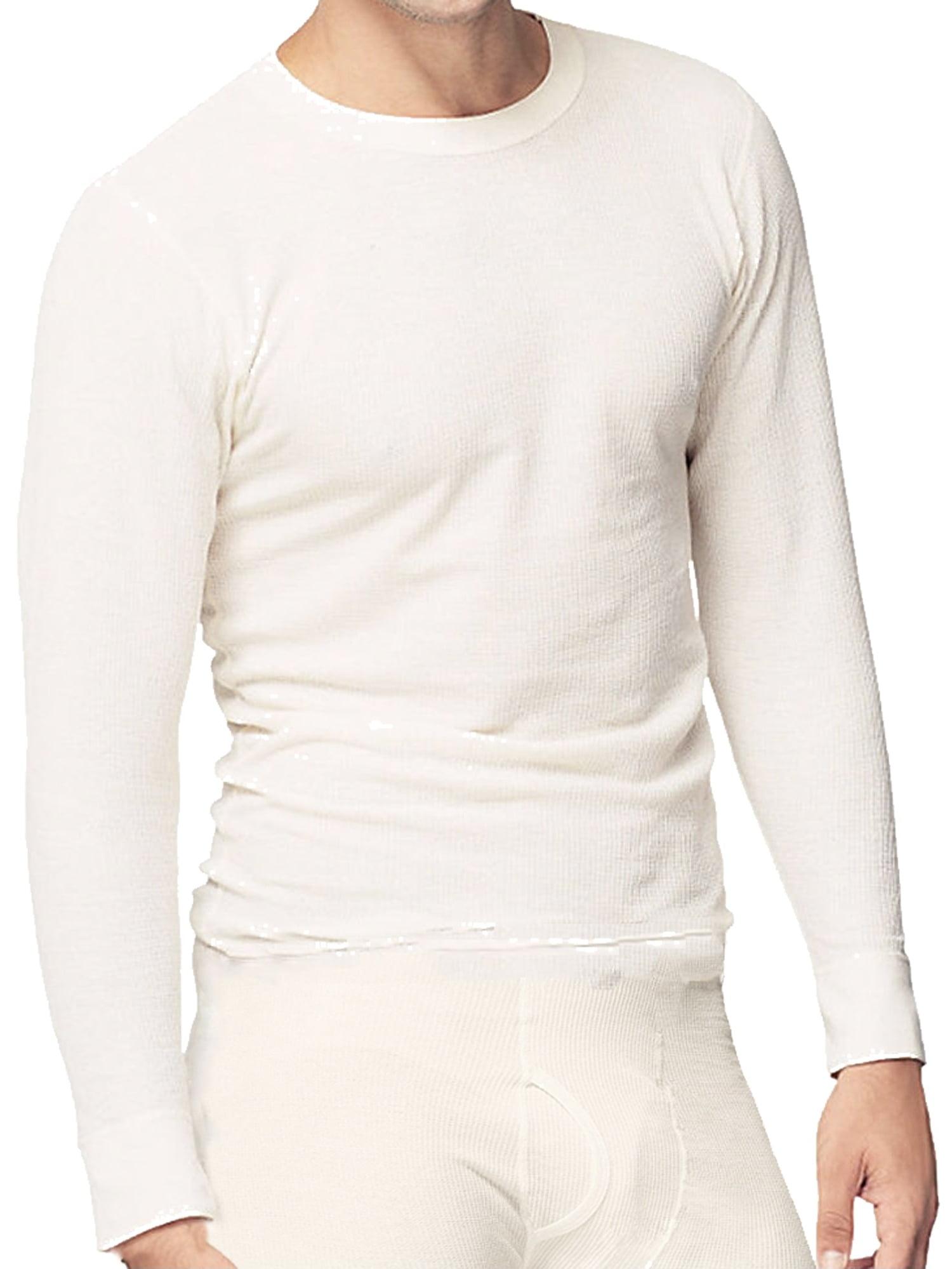 Mens Thermal Shirt Underwear Waffle 
