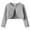 Grey, variant on REDARER Girls Knitted Cardigan Sweater Shawl Collar Short Top Outerwear for Autumn Season,Kids Clothing,Size:2-3 Years