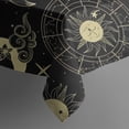 thumbnail image 5 of Black Gold Sun Moon Star Pattern Square Tablecloth,Waterproof Square Table Cover,Wipeable Spillproof Washable Table Cover for Home Kitchen Party Decor 52"x52"(132x132cm), 5 of 6