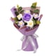 thumbnail image 4 of Ramo de flores de ganchillo, decoración de mesa de flores tejidas, regalo de boda decorativo, flor tejida para aniversario, esposa, abuela, mamá Púrpura, 4 of 8