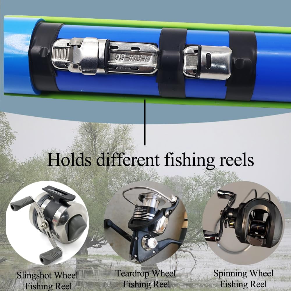 Runzkzy portable catapult bait device fishing tool freshwater lake fish shooting device