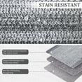 thumbnail image 3 of CAROMIO 6' x 9' Area Rug for Dining Room Modern Imitation Braided Pattern Geometric Bedroom Indoor Carpet, Gray, 3 of 7