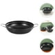 thumbnail image 4 of BRIGHTFUFU Olla de cocina redonda de acero inoxidable, Wok de cocina con doble asa, con suministro de cocina, 28CM, 4 of 7