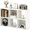 White, variant on Aidoly 6-Cube Storage Bookshelf with Removable Back Panels - Modular MDF Organizer for Living Room, Bedroom & Home Office, White