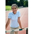 thumbnail image 3 of French Toast Little Girls' Toddler Puff Sleeve Double Button Polo, Light Blue, 2T, 3 of 7