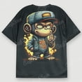 thumbnail image 3 of Animal T-Shirts For Men 3d Hip-Hop Monkey Print Daily Casual Short Sleeved Loose Oversized T-Shirt Street Harajuku Tops Tee 2024, 3 of 7