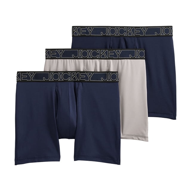 Jockey Men's Active Microfiber 5" Boxer Brief - 3 Pack