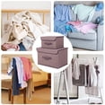 thumbnail image 4 of Panxico Boîte de Rangement Textile Maison Pliable Vêtements Divers Boîte de Rangement Portable avec Couvercle Boîte de Rangement Pliable, 4 of 7