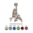 thumbnail image 1 of Mermaid Bague de Ventre Dauphin avec Bijou, 1 of 6