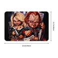 thumbnail image 3 of Lsque Chucky Pattern Doormat, Durable Flannel Fabric, Waterproof Stain and Fade Resistant, Low Profile,Indoor Outdoor Door Mats, Easy Clean Patio Entrance Mat, 16x24in, 3 of 8