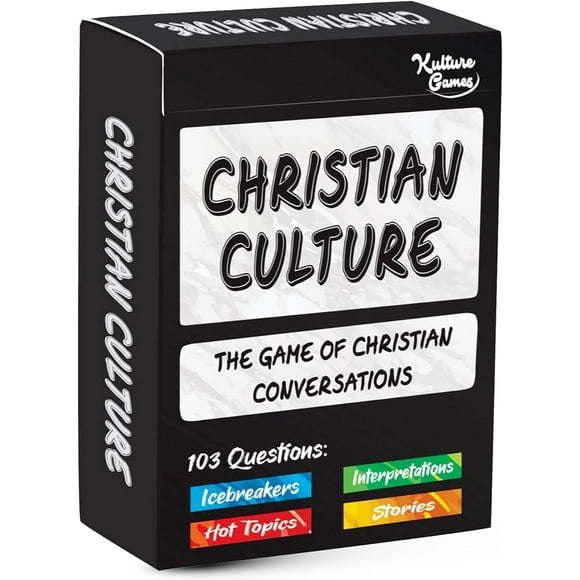 ERDS-Christian Culture - The Game of Christian Conversations - Fun & Thought Provoking Conversation Starters About God, Christianity & Life – Christian Cards for Bible Study or Youth Groups