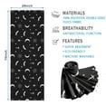 thumbnail image 2 of Black White Halloween Bat Moon Spider Pattern Hot Yoga Mat Towel Non Slip for Hot Yoga - Quick-Drying Yoga Mat Cover with 4 Corner Pockets with Travel Bag - Hot Yoga Towel Non Slip 70"x26", 2 of 6