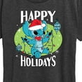 thumbnail image 3 of Lilo & Stitch - Happy Holidays - Women's Short Sleeve Graphic T-Shirt, 3 of 5