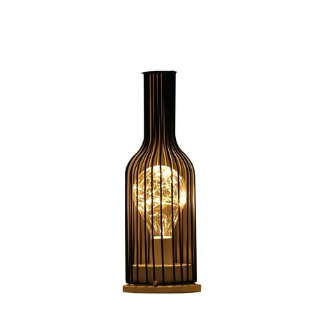 

Unique Wrought Iron NJightlight Wine Glass Wine Bottle Gift Decorative Lights
