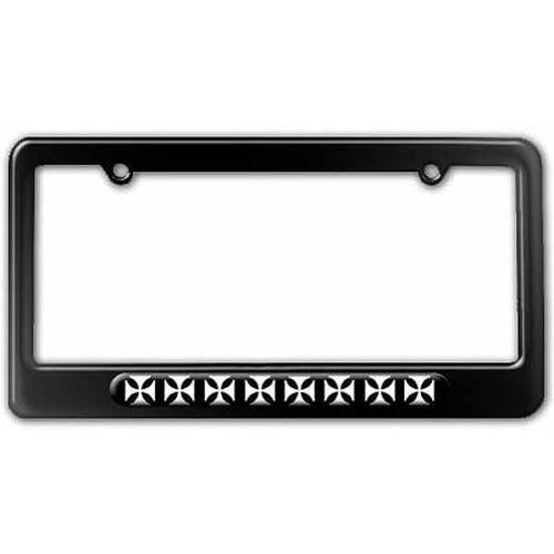 Iron Maltese Cross License Plate Tag Frame Multiple Colors Walmart Com