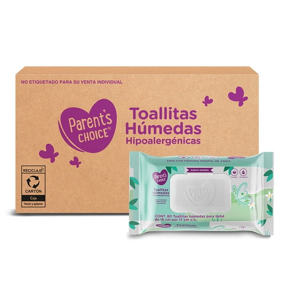 Toallitas húmedas de bebe Parent´s Choice con 480 toallitas