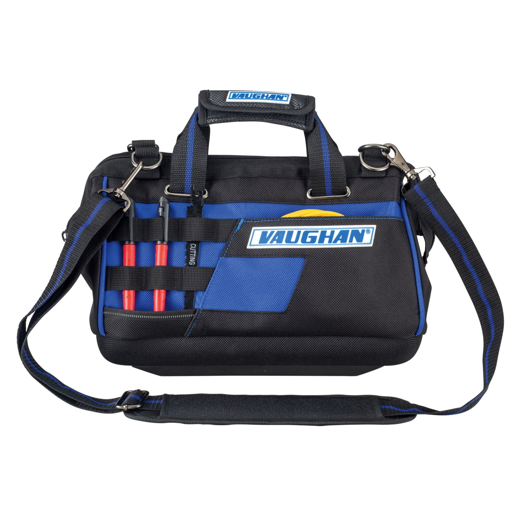 Vaughan 240156 Vaughan 240156 13 in. 9 Pocket Wide Mouth Tool Bag 8 Tool Loops 1200D