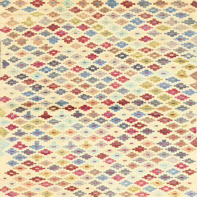 Ahgly Company Machine Washable Indoor Square Contemporary Light Copper Gold Area Rugs, 5' Square