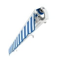 thumbnail image 6 of Awntech 14 Ft Maui Left Motorized Heavy Duty Patio Retractable Awning (168in x 9.25in x 120in), Bright Blue/White Stripe, 6 of 8
