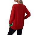 thumbnail image 3 of DYMADE Chandail de Noël Laid à Col Rond à Manches Longues pour Femmes, Blouse de Noël, 3 of 4