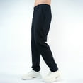 thumbnail image 3 of Gyexs Mens Dress Pants Athletic Fit Elastic Waist Flat Front Dress Slacks Lightweight Outdoor Summer Twill Trousers with Pockets Dark Blue, Szie XXXXL, 3 of 4