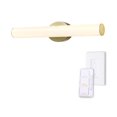 thumbnail image 1 of Globe Electric 24" Brass Dimmable Color Adjustable LED Integrated Modern Style Vanity Light with Dimmer Remote, 1 of 9