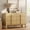 Oak, variant on Mid Century 6 Drawer Dresser for Bedroom, Wide Modern Chest of Drawers with Curved Profile Design, Wood Closet Clothes Storage Organizer for Bedroom, Living Room
