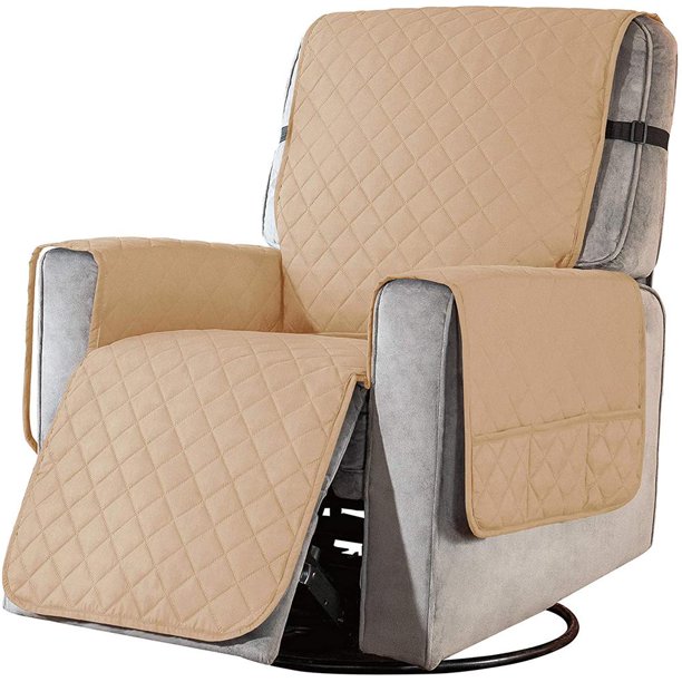 Sofá Reclinable, Funda Para Muebles, Funda Para Sofá Con Correa Ajustable Para Sillón Reclinable, Lavable A Máquina Methold HA043706-02