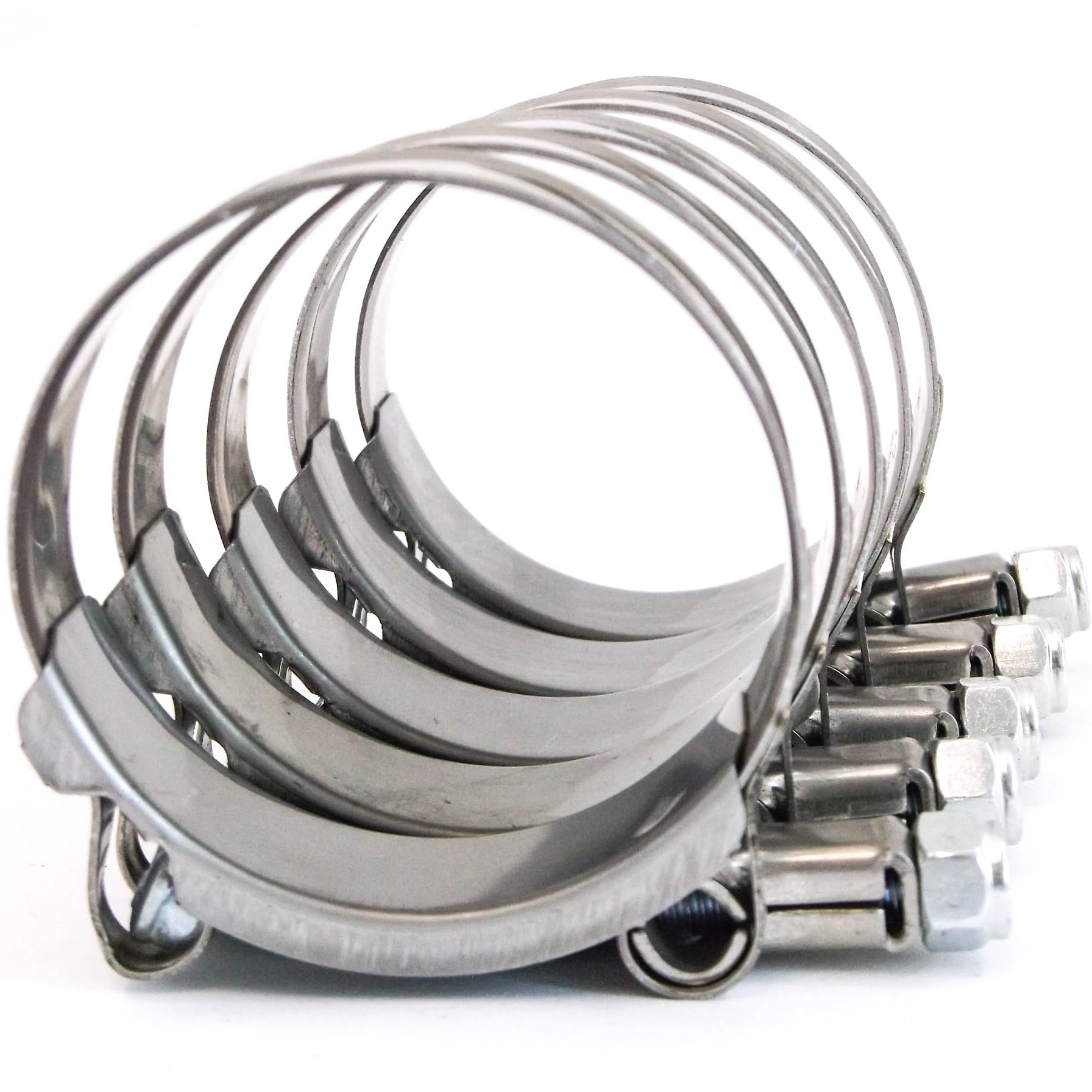 5x Premium 304 Stainless Steel TBolt Turbo Silicone Hose Clamp 2