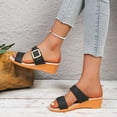 thumbnail image 2 of Wensltd Womens Orthopedic Sandals Comfortable Strap Sandals for Summer Beach Outings and Stylish Outdoor Daily Wear Black, 2 of 8
