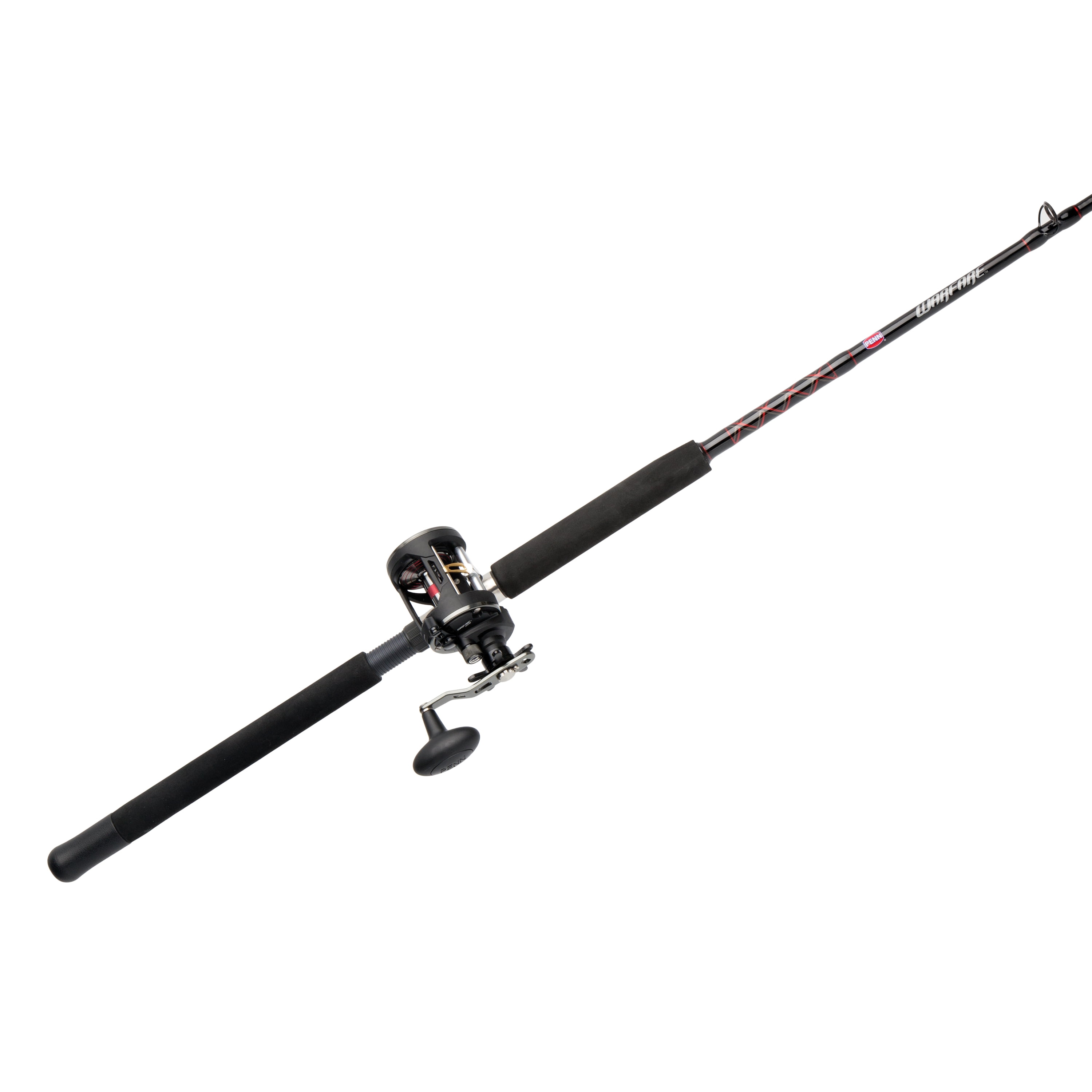 PENN 6'6” Warfare Level Wind Fishing Rod and Singapore