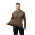 thumbnail image 6 of Pdbokew Men's UPF 50+ Rash Guard Swim Shirt Long Sleeve Athletic Hoodies Lightweight Fishing Running Thumbholes Shirt DarkKhaki XL, 6 of 7