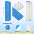thumbnail image 3 of 16.5 inch Reusable Mop Pads Microfiber Spray Mop Replacement Heads for Wet/Dry Mops Compatible with Bona Floor Care System (3Pack), 3 of 6