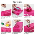 thumbnail image 6 of Piggy Bank, TSV Smart Container Coin Bank, Coin Counter Machine with LCD Counter, Money Counting Jar with Total Amount Displayed, Rose Red, 6 of 7