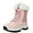 Pink, variant on Winter Warm Snow Boots for Women Comfortable Outdoor Snow Shoes Waterproof Hiking Boots