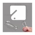 thumbnail image 2 of 100 Pcs Key Tags White Plastic Hanging Tags With Metal Snap Hooks, Tags For Slotted Key Cabinets Bo, 2 of 5