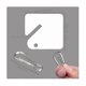 thumbnail image 2 of 100 Pcs Key Tags White Plastic Hanging Tags With Metal Snap Hooks, Tags For Slotted Key Cabinets Bo, 2 of 5