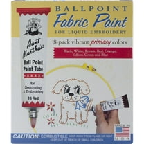 Aunt Martha's Ballpoint Paint Tubes 1oz 8 different Primary Colors