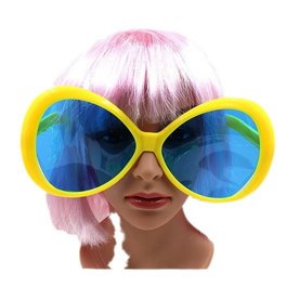 Lot 24 Paires Lunettes Rétro Hippie Forme Cœur & Étoile - Couleurs Bonbon Transparent, Accessoire Fête, Cosplay, Anniversaire