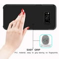 thumbnail image 5 of Galaxy S8 Plus Case, Dual Layer Protective Hybrid Armor Defender Case (Black), 5 of 8