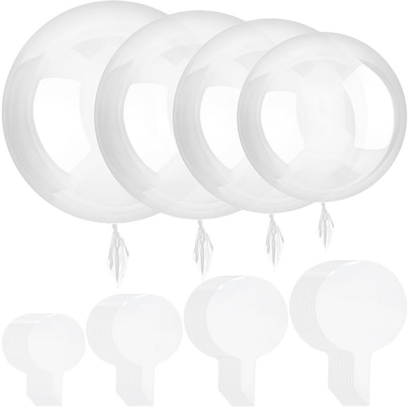 Globos Sumind Bobo de látex transparente para decoración, 40 unidades