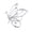 Silver, variant on Women Brooch Smooth Polish Hollow Butterfly Design Lapel Pin Zinc Alloy Scarf Badge Versatile Collar Coat Accessories