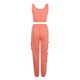 thumbnail image 5 of Conjunto de camiseta sin mangas con pantalones de chándal con bolsillo de color sólido para mujer Fridja  hfkajh101924, 5 of 9