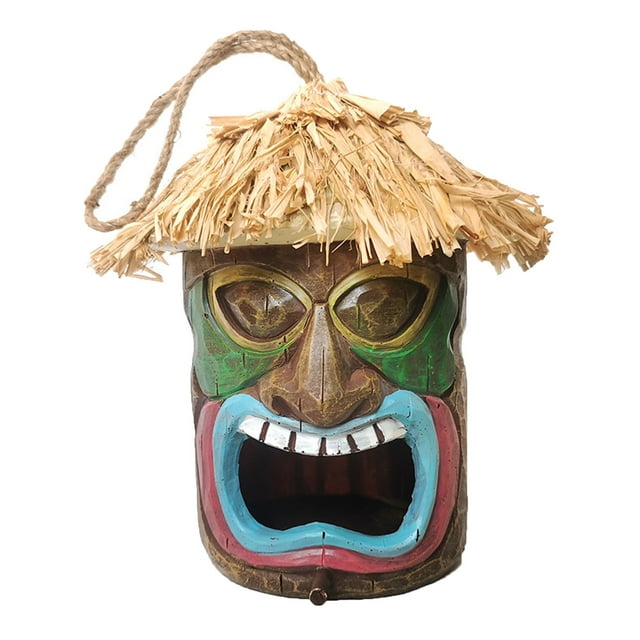 Ghost Face Tree Bird Feeder Hanging On Tree Decorations, Flower Gardens, Courtyard Outdoor Decorations, Handicrafts
